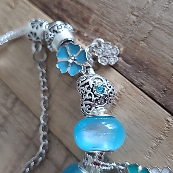 Bundle Deal - Aqua Love bracelet+ Charms - Picture 5 of 6